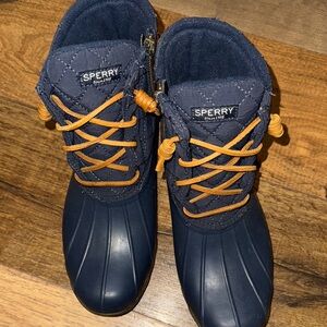 Navy Sperry Duck Boots